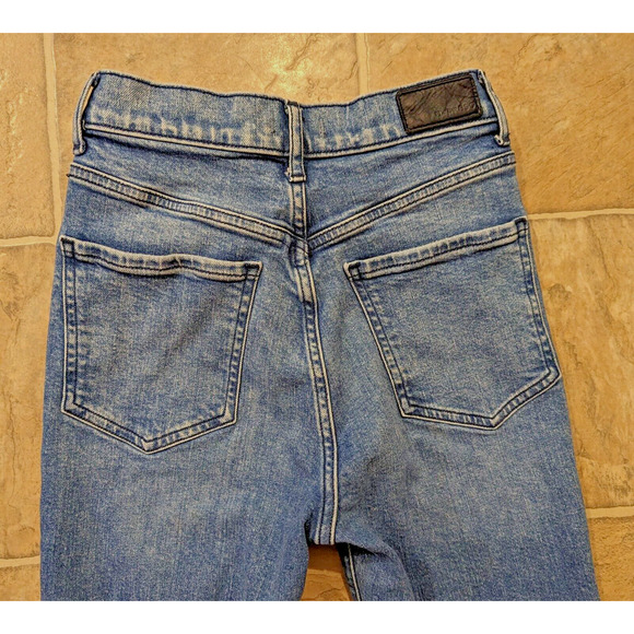 Express sz 00/S Slim Ankle denim Jeans high rise button fly stretchy 2017 - Picture 4 of 6